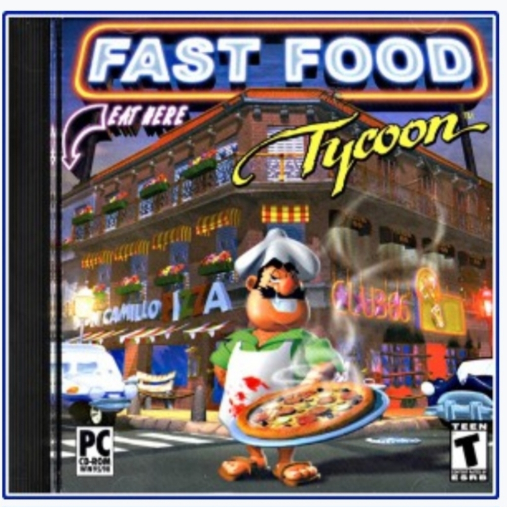 Activision Fast Food Tycoon (PC CD-ROM, 2001) Windows 95/98 Animated Rated Teen.
